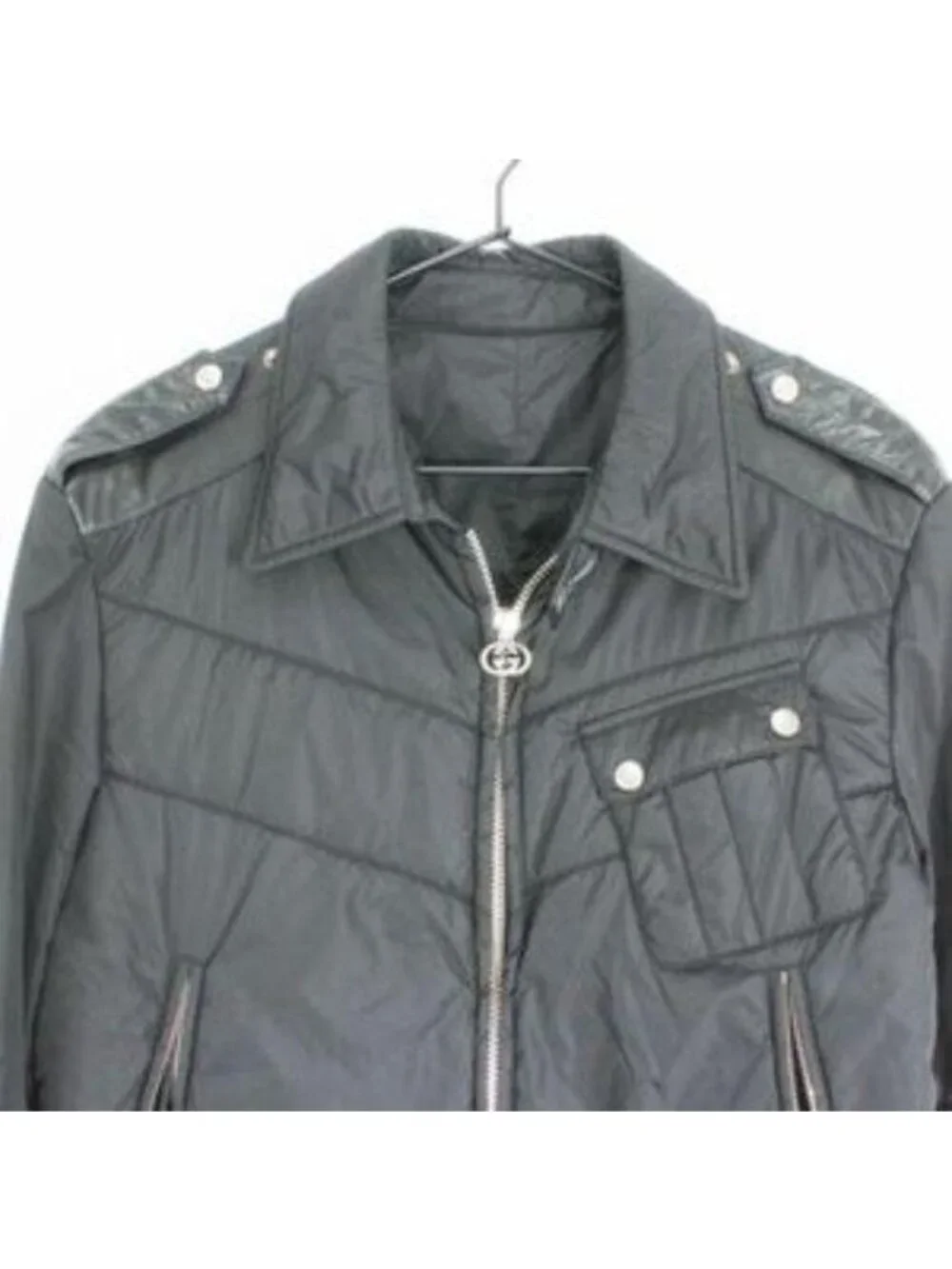 Vintage Gucci Black Bomber Slim Fit Jacket